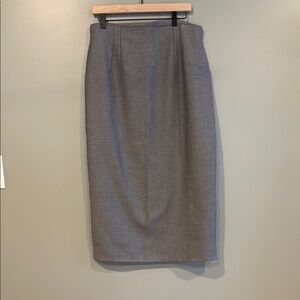 H&M Gray Midi Pencil Skirt